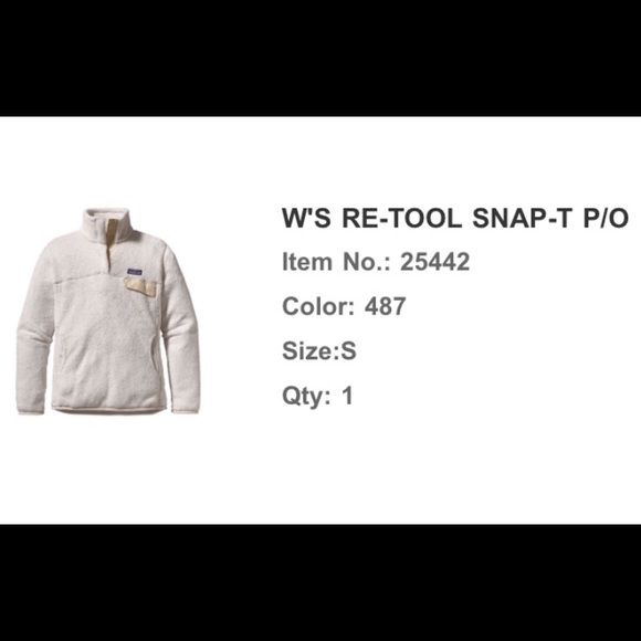 SOLD Ivory Patagonia Pullover - Picture 5 of 5